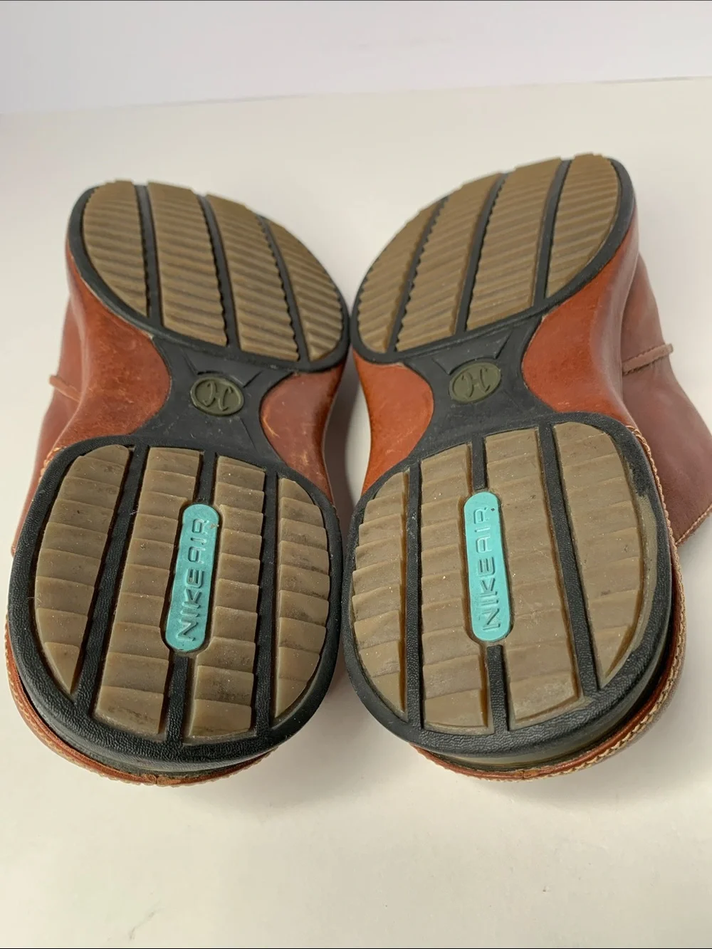 Cole Haan Cognac Brown Leather Slide Mules with Buckle. Size Men's 9M